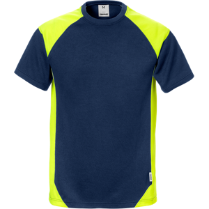 Fristads T-Shirt 7046 Xl Marine/hv. G