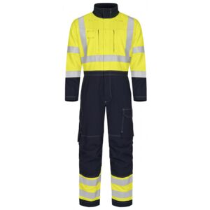 Tranemo Flammehæmmende Kedeldragt 581181, High-Vis Kl.3 Gul/marine, M