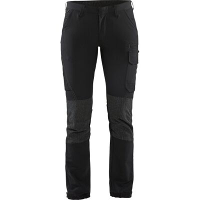 Blåkläder Workwear 7122 Servicebukser Med 4-Vejs Stretch, Dame, Sort/grå, Str. C50 Blåkläder Workwear 7122 Servicebukser Med 4-Vejs Stretch, Dame, Sort/grå, Str. C50