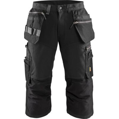Blåkläder Workwear 1597 Håndværker Knickers Med 2-Vejs Stretch, Sort, Str. D112 Blåkläder Workwear 1597 Håndværker Knickers Med 2-Vejs Stretch, Sort, Str. D112