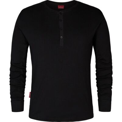 Engel Workwear Engel Extend Langærmet Grandad T-Shirt, Sort, 2xl Engel Workwear Engel Extend Langærmet Grandad T-Shirt, Sort, 2xl