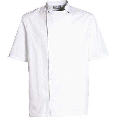 Nybo Workwear take Away Kokkejakke Med Korte Ærmer, Hvid, Str. S Nybo Workwear take Away Kokkejakke Med Korte Ærmer, Hvid, Str. S