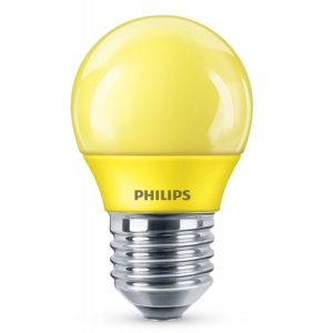 Philips E27 Kronepære, 3,1w, Gul