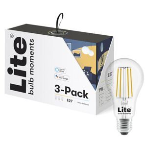 Lite bulb moments Lite Filament E27 6w 806 Lumen 2700-6500k 3-Pak