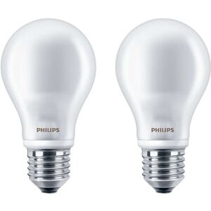 Philips Classic E27 Standardpære, 2-Pak, 2700k, 7w