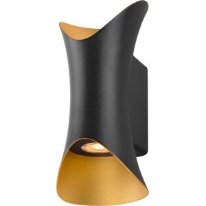 SLV Modela LED Væglampe - Dæmpbar, 2700K, 810lm, Sort/Guld - Udendørs SLV Modela LED Væglampe - Dæmpbar, 2700K, 810lm, Sort/Guld - Udendørs