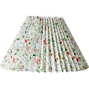 Nielsen Light Blomster Hacienda Plisse Lampeskærm, Grøn, H19 Nielsen Light Blomster Hacienda Plisse Lampeskærm, Grøn, H19