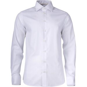 J. Harvest & Frost Twill Yellow Bow 50 Slim Fit Skjorte, Hvid, L J. Harvest & Frost Twill Yellow Bow 50 Slim Fit Skjorte, Hvid, L