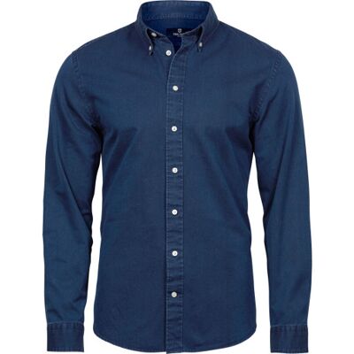 Tee Jays Casual Twill Skjorte, Indigo, S Tee Jays Casual Twill Skjorte, Indigo, S