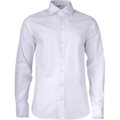 J. Harvest & Frost Twill Yellow Bow 50 Slim Fit Skjorte, Hvid, L J. Harvest & Frost Twill Yellow Bow 50 Slim Fit Skjorte, Hvid, L