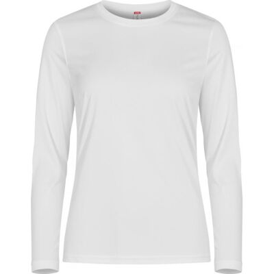 Clique Basic Active Langærmet Dame T-Shirt, Hvid, Xs Clique Basic Active Langærmet Dame T-Shirt, Hvid, Xs