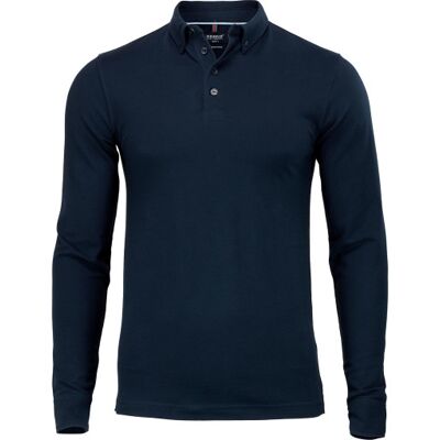 Nimbus Carlington Langærmet Polo T-Shirt, Navy, M Nimbus Carlington Langærmet Polo T-Shirt, Navy, M