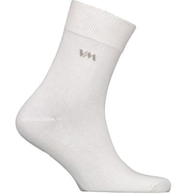 Vm Footwear 3-Pak Bamboo Medical Strømper, Hvid, 43-46 Vm Footwear 3-Pak Bamboo Medical Strømper, Hvid, 43-46