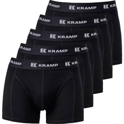 Kramp 5-Pak Boxershorts, Sort, 2xs Kramp 5-Pak Boxershorts, Sort, 2xs