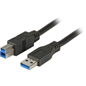 EFB Kabel Usb3.0 Usb-A/usb-B Han/han 3,0m Sort