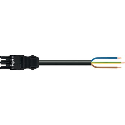 Wago Tilslutningskabel 6m 3g2,5 Hun-Fri Sort Wago Tilslutningskabel 6m 3g2,5 Hun-Fri Sort