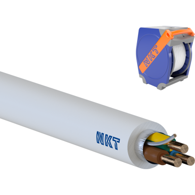 NKT 500 Meter Kabel Exlq Xtra Dca 3g1,5 Hvid, 90°, Qaddy 500 NKT 500 Meter Kabel Exlq Xtra Dca 3g1,5 Hvid, 90°, Qaddy 500