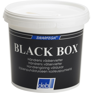 Renseserviet, Swarfega Black Dispenser Box, 150 Stk.