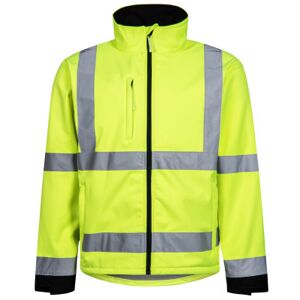 Lyngsøe Softshell Jakke Gul/sort   2xl