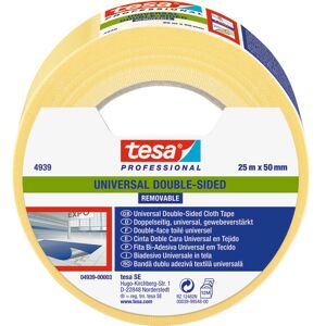 Tesa Dobbeltklæbende Tæppetape 4939, Aftagelig, 50 Mm X 25 M Tesa Dobbeltklæbende Tæppetape 4939, Aftagelig, 50 Mm X 25 M