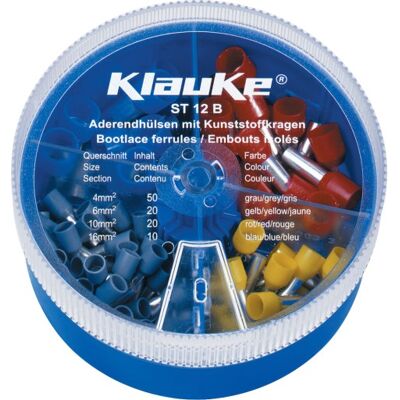 Klauke ST12B Sortiment af skruetromler - Assortment of terminal sleeves Klauke ST12B Sortiment af skruetromler - Assortment of terminal sleeves