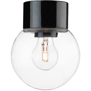 Ifö Classic Globe Loftlampe, Ø15 Cm, Sort/klar