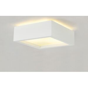 SLV Plastra 104 Loftlampe, E27, Firkantet, Max. 15w, Hvid