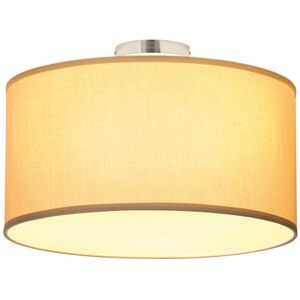 SLV Soprano Loftlampe, Rund, Beige Stof, E27, Max. 3x 60w