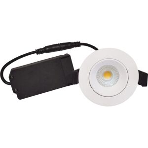 Nordtronic Velia Low Profile Indbygningsspot, Mat Hvid, 2700k