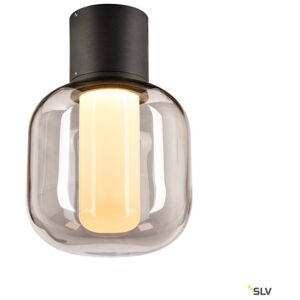 SLV Ovalisk  Loftlampe, 7,9w, 3000/4000k, Ip65, Antracit