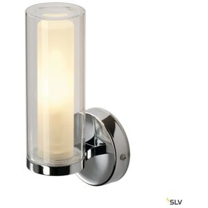 SLV Wl 105 Væglampe, Krom, Dobbelt Glas, 1xe14