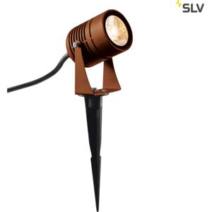 SLV Led Spike, Rustfarvet, Ip55, 3000k, 40° SLV Led Spike, Rustfarvet, Ip55, 3000k, 40°