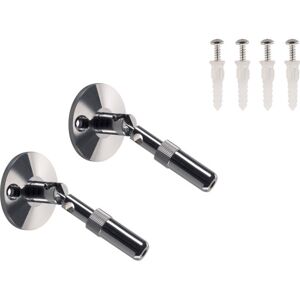 SLV Vægholder Til 12v-Wiresystem, Chrom, 2 Stk., 10cm SLV Vægholder Til 12v-Wiresystem, Chrom, 2 Stk., 10cm