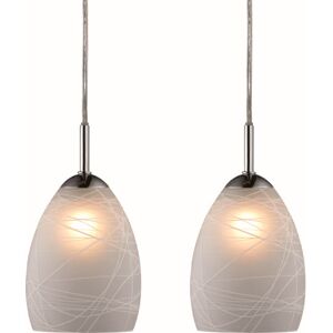 Halo Design Model 730438 LED Pendellampe - 2-spot krom opal Halo Design Model 730438 LED Pendellampe - 2-spot krom opal