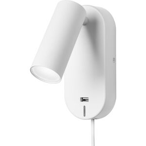 Nielsen Light Ego Væglampe - Dæmpbar LED med USB - Hvid Nielsen Light Ego Væglampe - Dæmpbar LED med USB - Hvid
