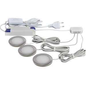 Nordtronic Linea Møbelspots 3-Kit, 3000k, Børstet Aluminium Nordtronic Linea Møbelspots 3-Kit, 3000k, Børstet Aluminium
