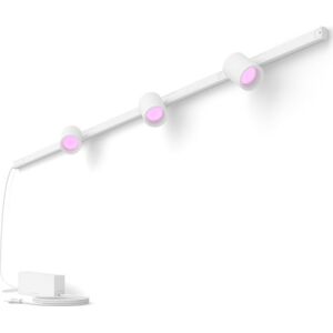Philips Hue Perifo Strømskinnesæt Til Væg, 3 Skinnespots, Hvid Philips Hue Perifo Strømskinnesæt Til Væg, 3 Skinnespots, Hvid