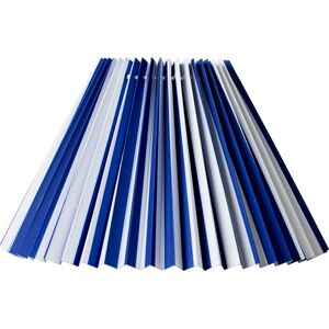 Nielsen Light Stribet Hacienda Plisse Lampeskærm, Blå/hvid Nielsen Light Stribet Hacienda Plisse Lampeskærm, Blå/hvid