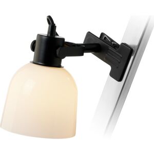 Halo Design Glow Klemmelampe, Opal/sort Halo Design Glow Klemmelampe, Opal/sort