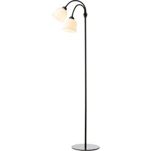 Halo Design Glow Gulvlampe, Opal/sort, 2-Arm Halo Design Glow Gulvlampe, Opal/sort, 2-Arm