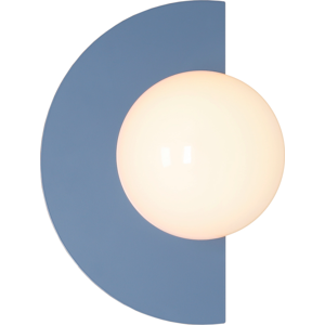 Aldex Loop Væglampe, Metal Og Glas, Støvet Blå Aldex Loop Væglampe, Metal Og Glas, Støvet Blå