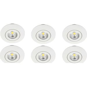 Nordtronic Velia ECO Indbygningslygte - 3-trins CCT-bryder, 7W, Mat Hvid - Downlight Nordtronic Velia ECO Indbygningslygte - 3-trins CCT-bryder, 7W, Mat Hvid - Downlight
