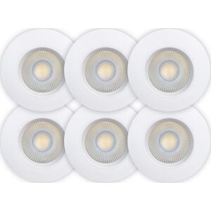 Scan Products Sabina Low Profile Indbygningsspot, Mat Hvid, 6 Stk Scan Products Sabina Low Profile Indbygningsspot, Mat Hvid, 6 Stk