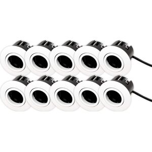 Scan Products Luna Quick Install 2.0 Indbygningsspot, Gu10, Mat Hvid, 10 Stk Scan Products Luna Quick Install 2.0 Indbygningsspot, Gu10, Mat Hvid, 10 Stk