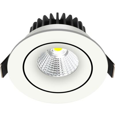 Nordtronic Velia Tilt Indbygningsspot, Rund, Mat Hvid, 3000k Nordtronic Velia Tilt Indbygningsspot, Rund, Mat Hvid, 3000k