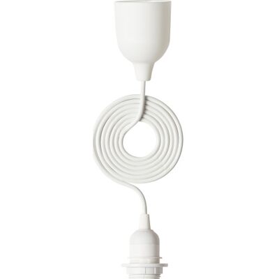 Nielsen Light - Pendellampe - E27 Fatning - Hvid Elektrisk Ledning - 1,8m Nielsen Light - Pendellampe - E27 Fatning - Hvid Elektrisk Ledning - 1,8m