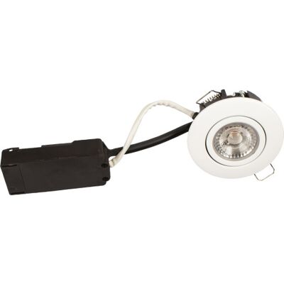 Luna Lp 230v Dæmpbar Flimmerfri 6.2W 4000K Ra95 IP44 Mat Hvid Rund - Indbygningslys Luna Lp 230v Dæmpbar Flimmerfri 6.2W 4000K Ra95 IP44 Mat Hvid Rund - Indbygningslys