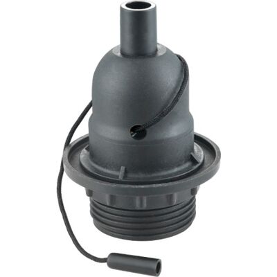 Halo Design E27 Plast Fatning Med Snorafbryder, Sort Halo Design E27 Plast Fatning Med Snorafbryder, Sort