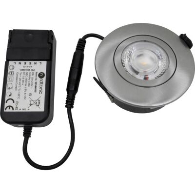 Nordtronic Low Profile Flexible Udendørs Indbygningsspot, Driver, Ø7,5 Cm, Børstet Alu, 4000k Nordtronic Low Profile Flexible Udendørs Indbygningsspot, Driver, Ø7,5 Cm, Børstet Alu, 4000k