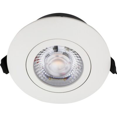 Nordtronic Low Profile Flexible Indbygningsspot, Ø8,3 Cm, Hvid, 3000k Nordtronic Low Profile Flexible Indbygningsspot, Ø8,3 Cm, Hvid, 3000k